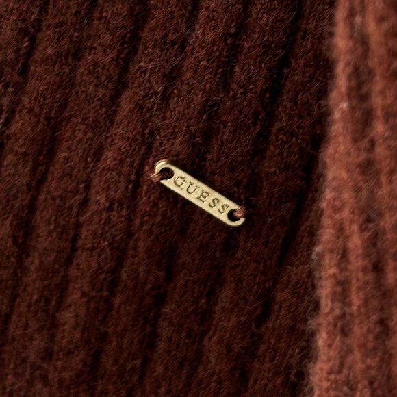 GUESS Balloon Sleeve Cardigan - Cedar Brown - Picture 3 of 3
